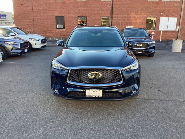 Certified 2021 INFINITI QX50 Luxe with VIN 3PCAJ5BB0MF115718 for sale in Syracuse, NY