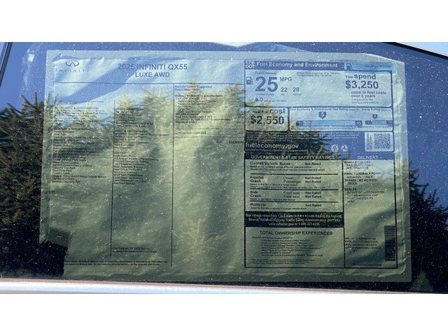 2025 INFINITI QX55 LUXE LUXE AWD Intercooled Turbo Premium Unleaded I-4 2.0 L/122 [11]