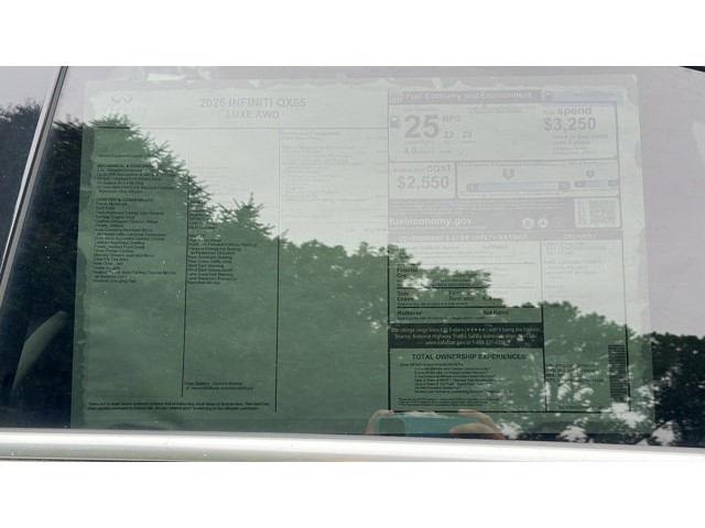 2025 INFINITI QX55 LUXE LUXE AWD Intercooled Turbo Premium Unleaded I-4 2.0 L/122 [11]