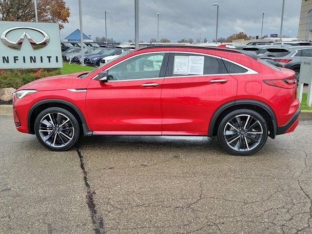Certified 2023 INFINITI QX55 Sensory with VIN 3PCAJ5LR2PF119334 for sale in Cincinnati, OH