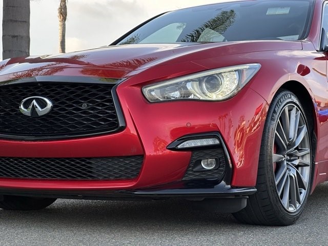 Certified 2021 INFINITI Q50 RED SPORT with VIN JN1FV7DP6MM850289 for sale in Torrance, CA