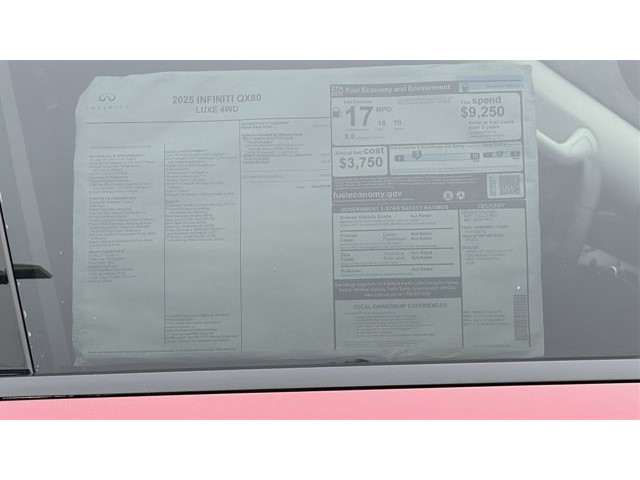 2025 INFINITI QX80 LUXE LUXE AWD Twin Turbo Premium Unleaded V-6 3.5 L/213 [14]