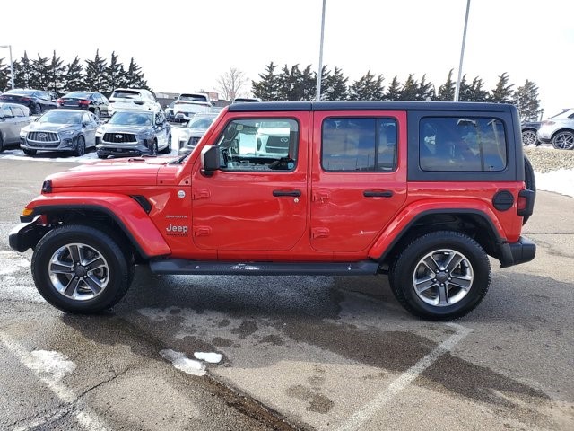 Used 2019 Jeep Wrangler Unlimited Sahara with VIN 1C4HJXEN0KW591816 for sale in Cincinnati, OH