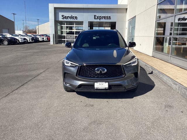 Certified 2021 INFINITI QX50 Luxe with VIN 3PCAJ5BB7MF127204 for sale in Syracuse, NY
