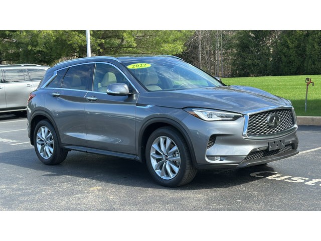 Certified 2022 INFINITI QX50 Essential with VIN 3PCAJ5CB7NF109771 for sale in West Chester, PA