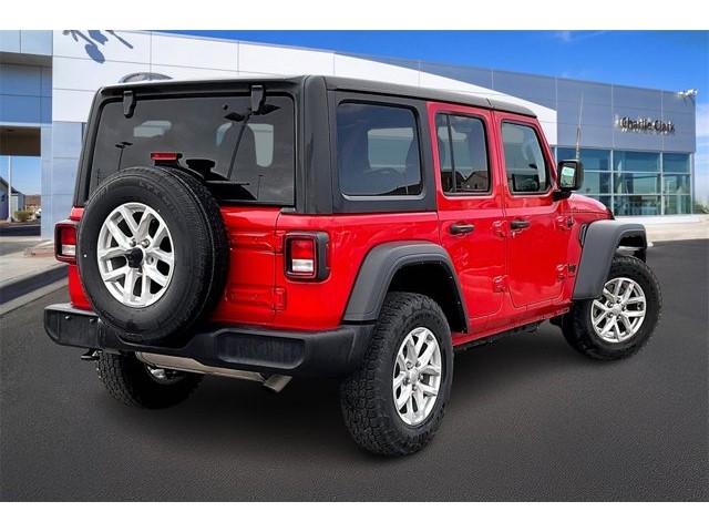 Used 2023 Jeep Wrangler 4-Door Sport S with VIN 1C4HJXDN6PW701891 for sale in El Paso, TX