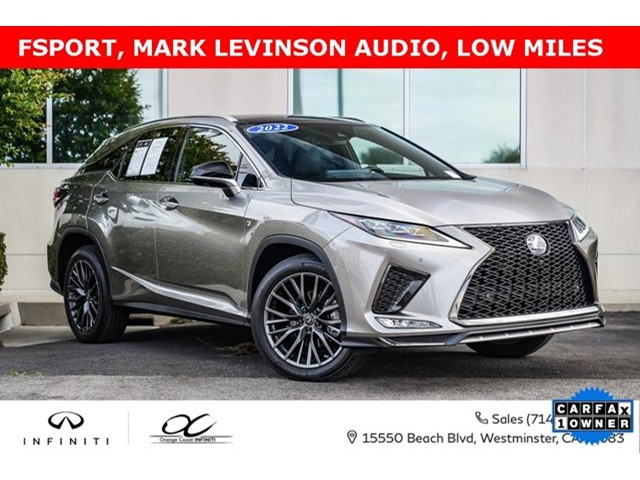 2022 Lexus RX RX 350 F SPORT Handling RX 350 F SPORT Handling AWD Regular Unleaded V-6 3.5 L/211 [1]