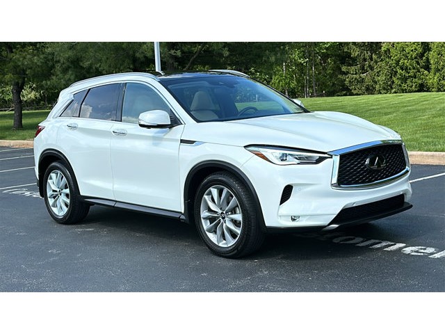 Certified 2022 INFINITI QX50 Essential with VIN 3PCAJ5CB0NF110292 for sale in West Chester, PA