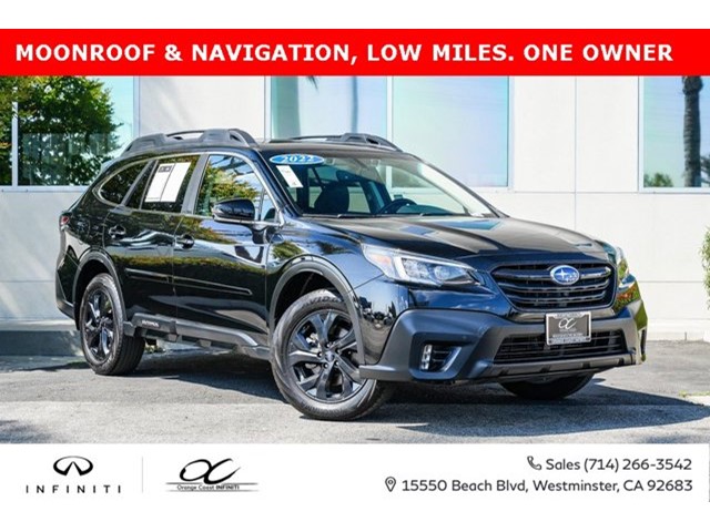 2022 Subaru Outback Onyx Edition XT Onyx Edition XT CVT Intercooled Turbo Regular Unleaded H-4 2.4 L/146 [1]
