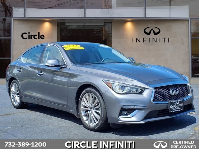 Certified 2022 INFINITI Q50 LUXE with VIN JN1EV7BR3NM342248 for sale in West Long Branch, NJ