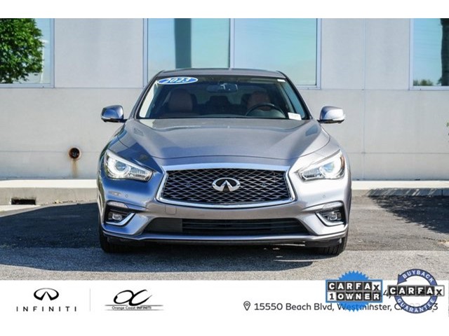 Certified 2023 INFINITI Q50 LUXE with VIN JN1EV7BP0PM510543 for sale in Westminster, CA