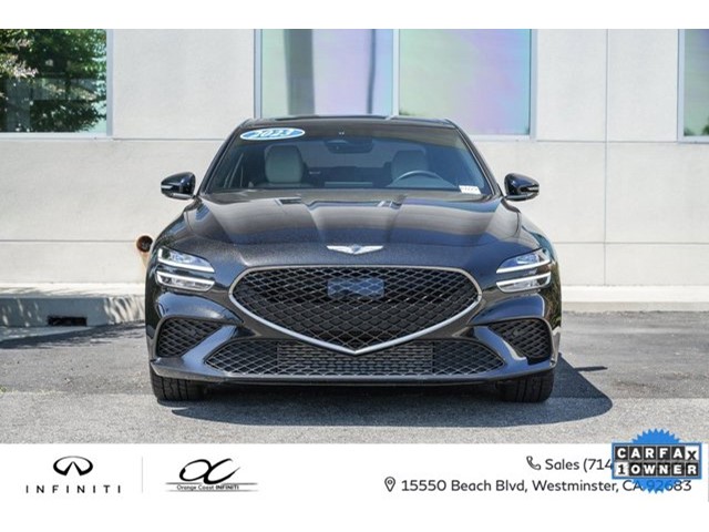 Used 2023 GENESIS G70 Standard with VIN KMTG34TA0PU106860 for sale in Westminster, CA