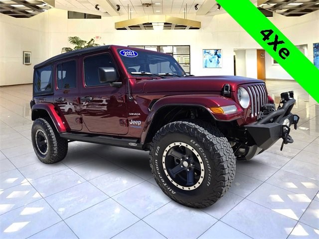 2021 Jeep Wrangler 4xe Unlimited Sahara Unlimited Sahara 4x4 Intercooled Turbo Gas/Electric I-4 2.0 L/122 [4]