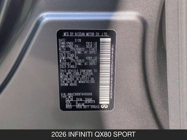 2026 INFINITI QX80 Sport - Photo 27