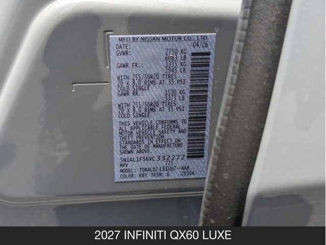2027 INFINITI QX60 LUXE - Photo 27