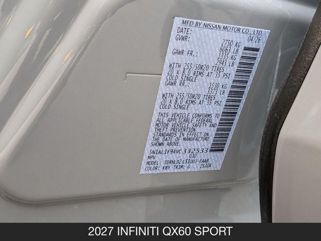 2027 INFINITI QX60 Sport - Photo 27