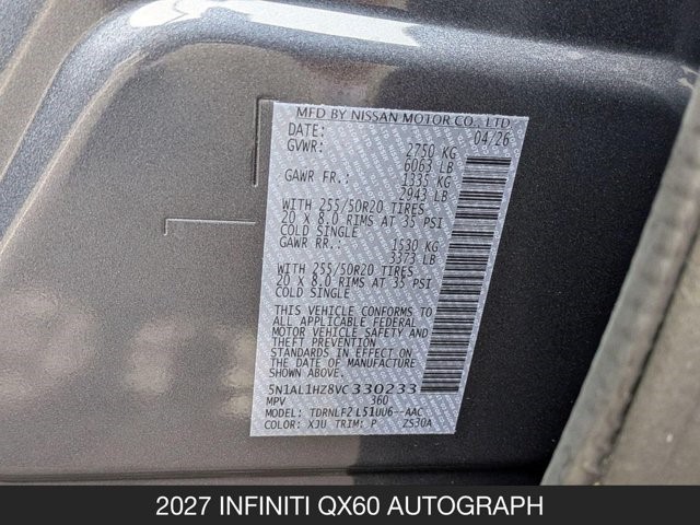 2027 INFINITI QX60 AUTOGRAPH - Photo 27