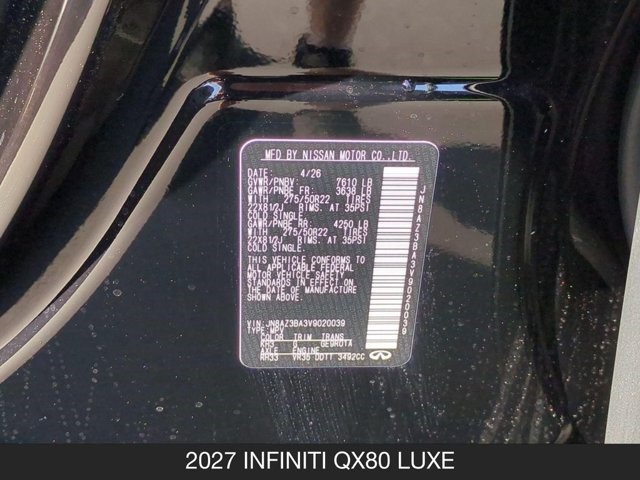 2027 INFINITI QX80 Luxe - Photo 27