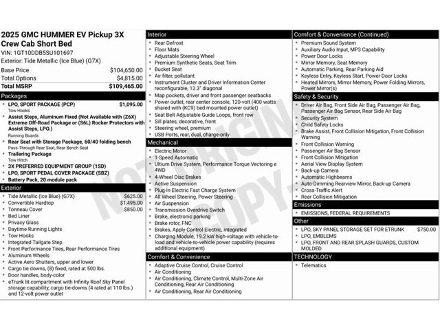 2025 GMC HUMMER EV Pickup 3X e4WD Crew Cab 3X Electric [0]